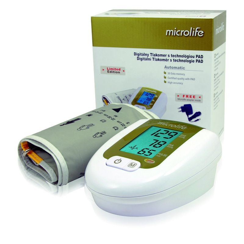 Microlife BP 3AG1 digitální tlakoměr zlatý Microlife