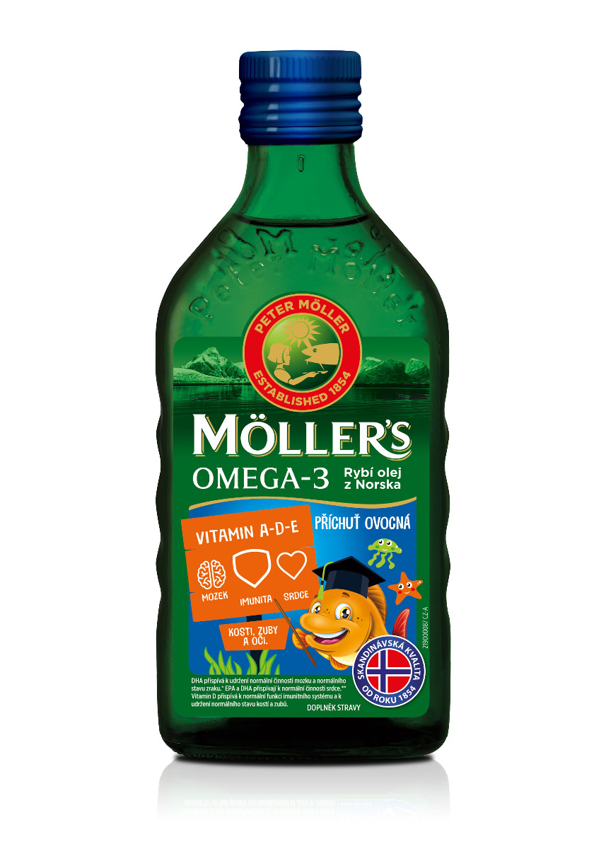 Mollers Omega 3 ovocná příchuť 250 ml Mollers