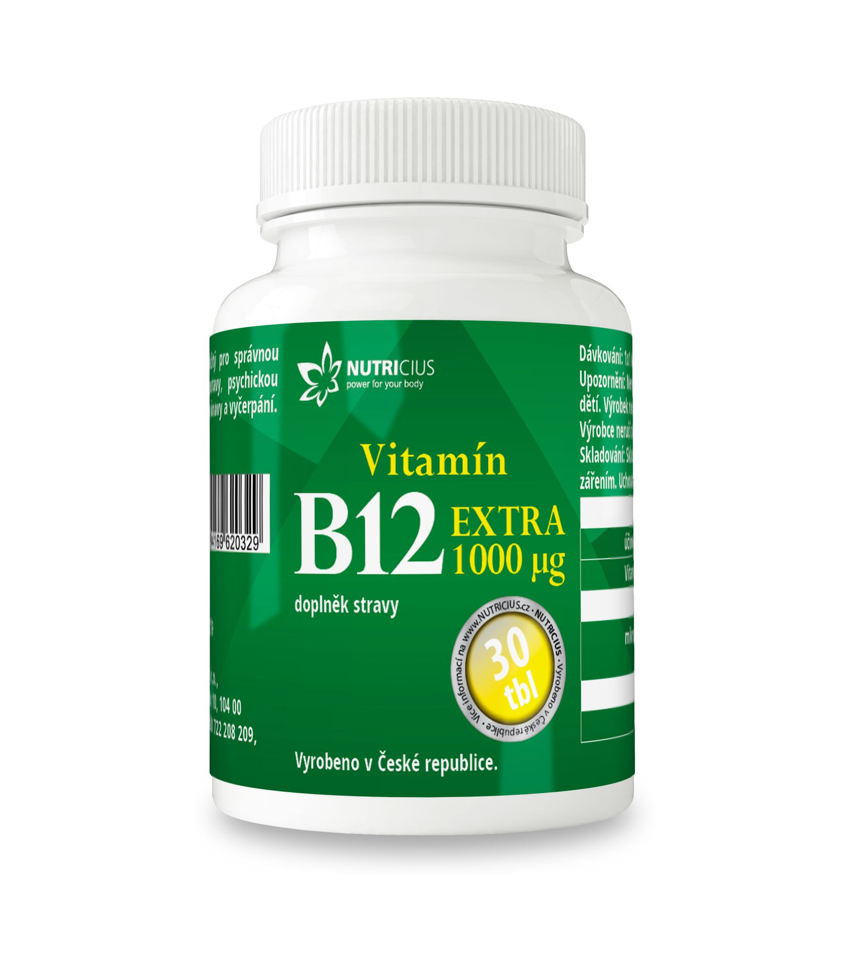 Nutricius Vitamín B12 EXTRA 1000 mcg 30 tablet Nutricius