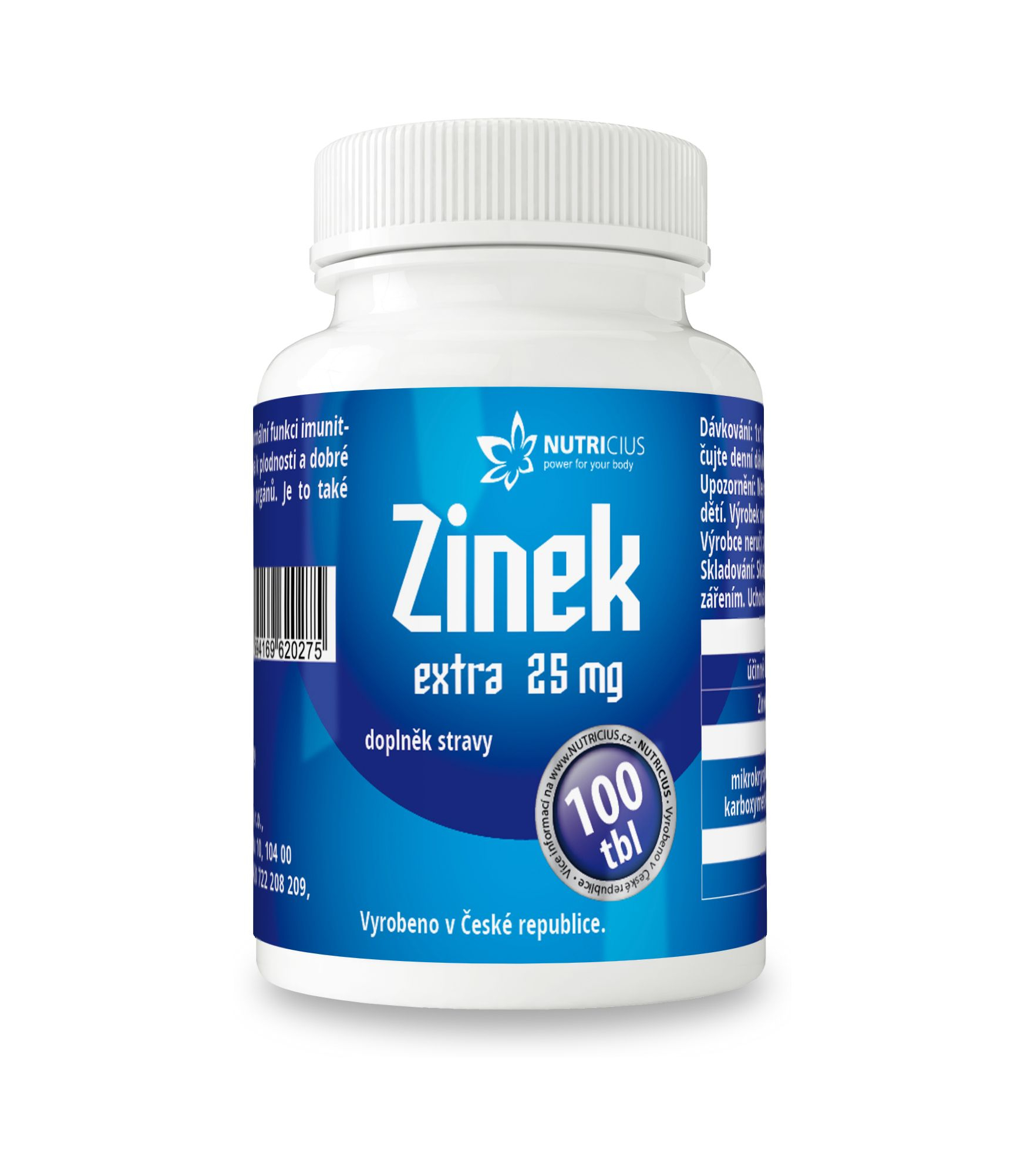 Nutricius Zinek EXTRA 25 mg 100 tablet Nutricius