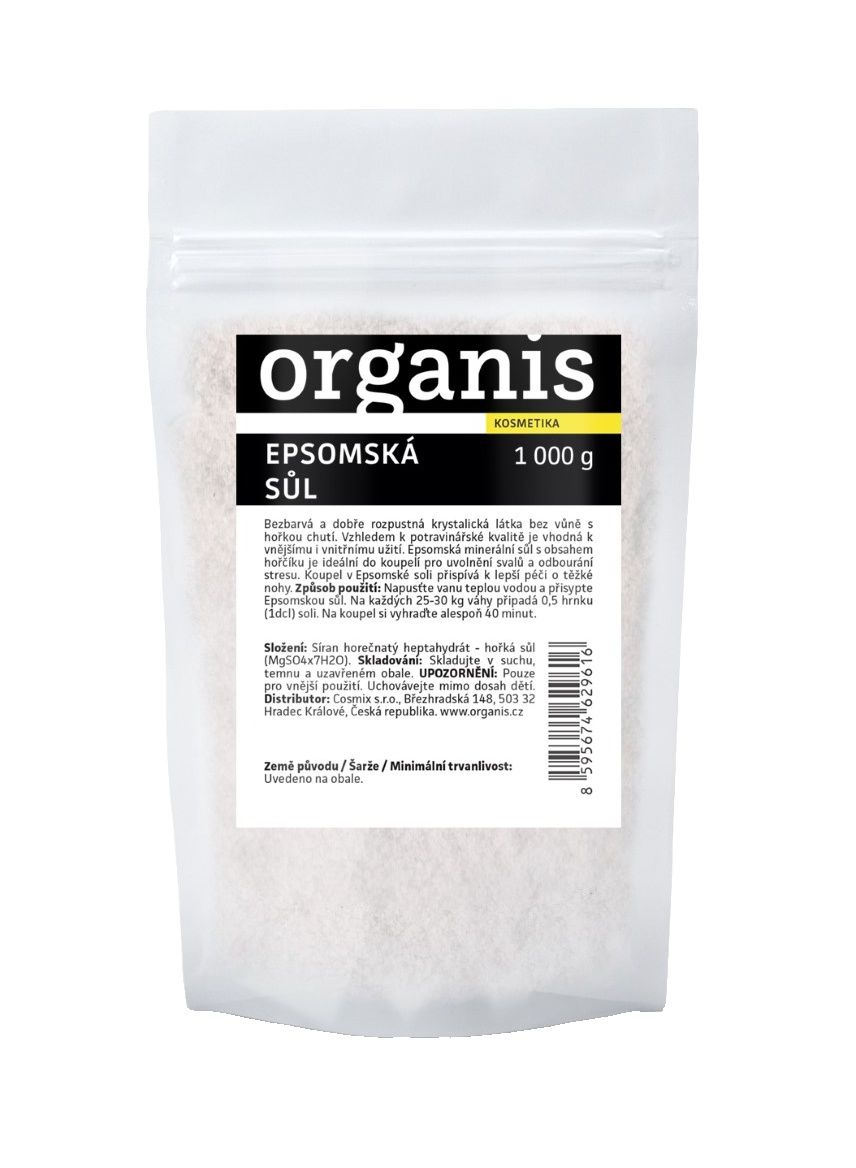 Organis Epsomská sůl 1000 g Organis