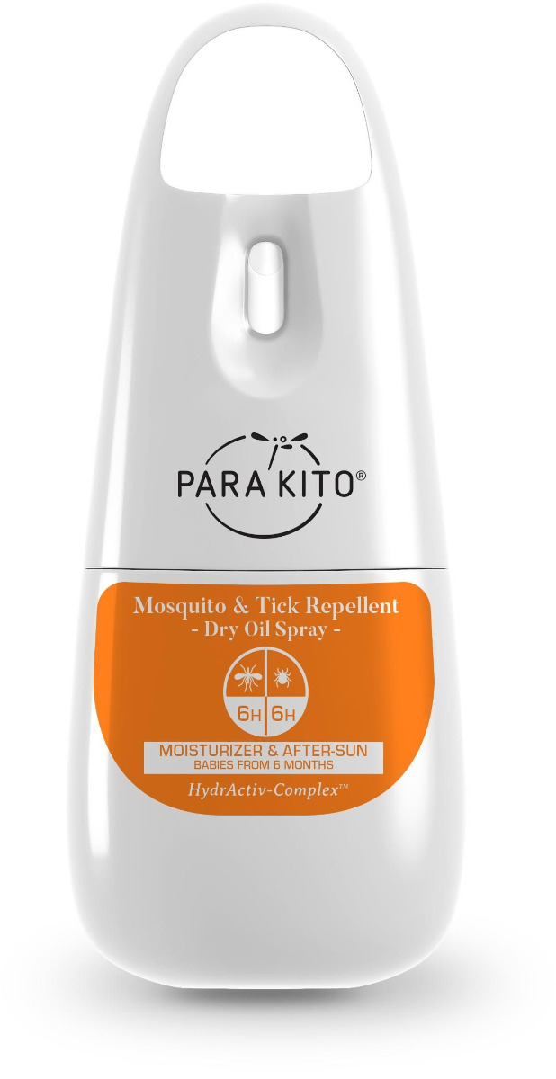 PARAKITO Sprej voděodolný suchý olej proti komárům a klíšťatům 75 ml PARAKITO