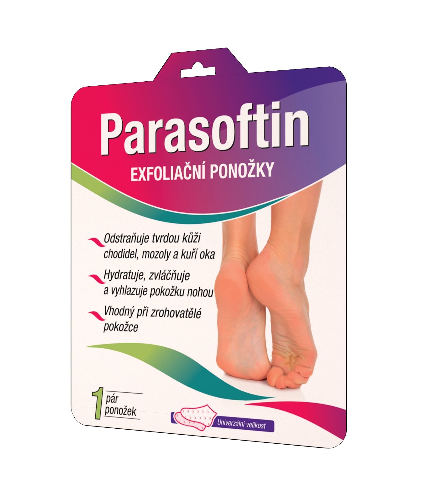 Parasoftin Exfoliační ponožky 1 pár