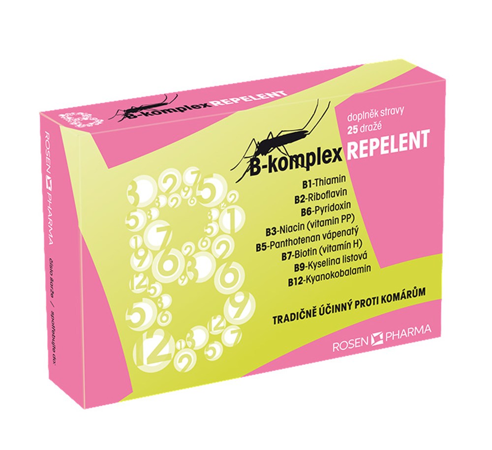 Rosen B-komplex REPELENT 25 dražé Rosen