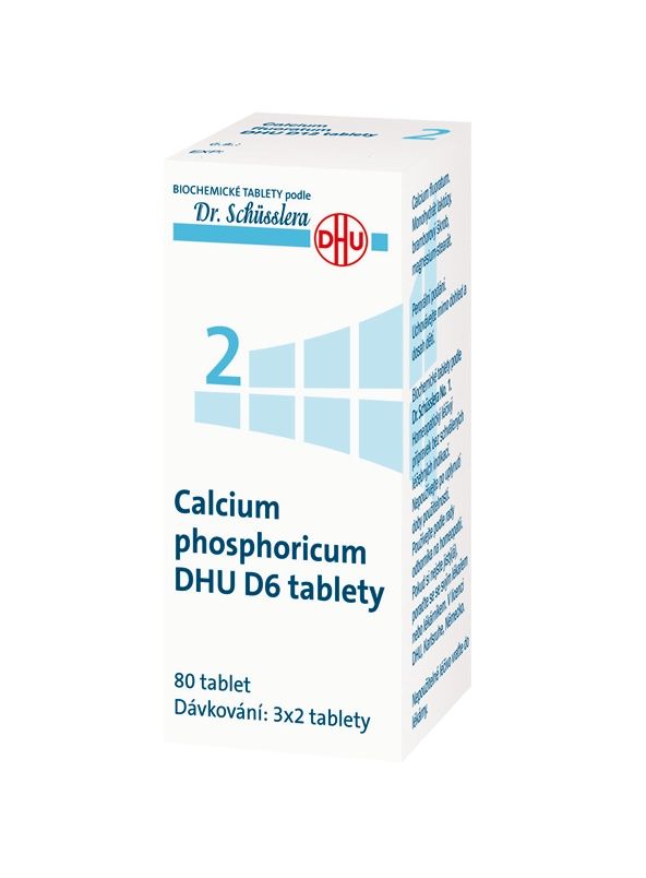 Schüsslerovy soli Calcium phosphoricum DHU D6 80 tablet Schüsslerovy soli
