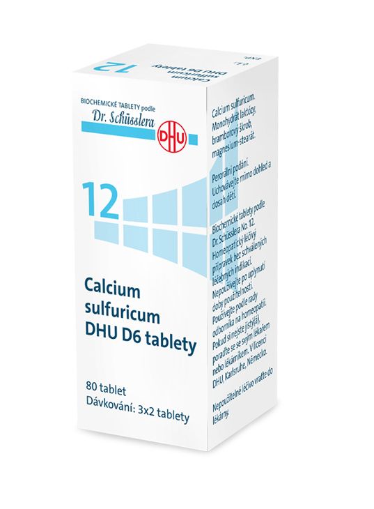 Schüsslerovy soli Calcium sulfuricum DHU D6 80 tablet Schüsslerovy soli
