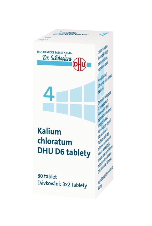 Schüsslerovy soli Kalium chloratum DHU D6 80 tablet Schüsslerovy soli