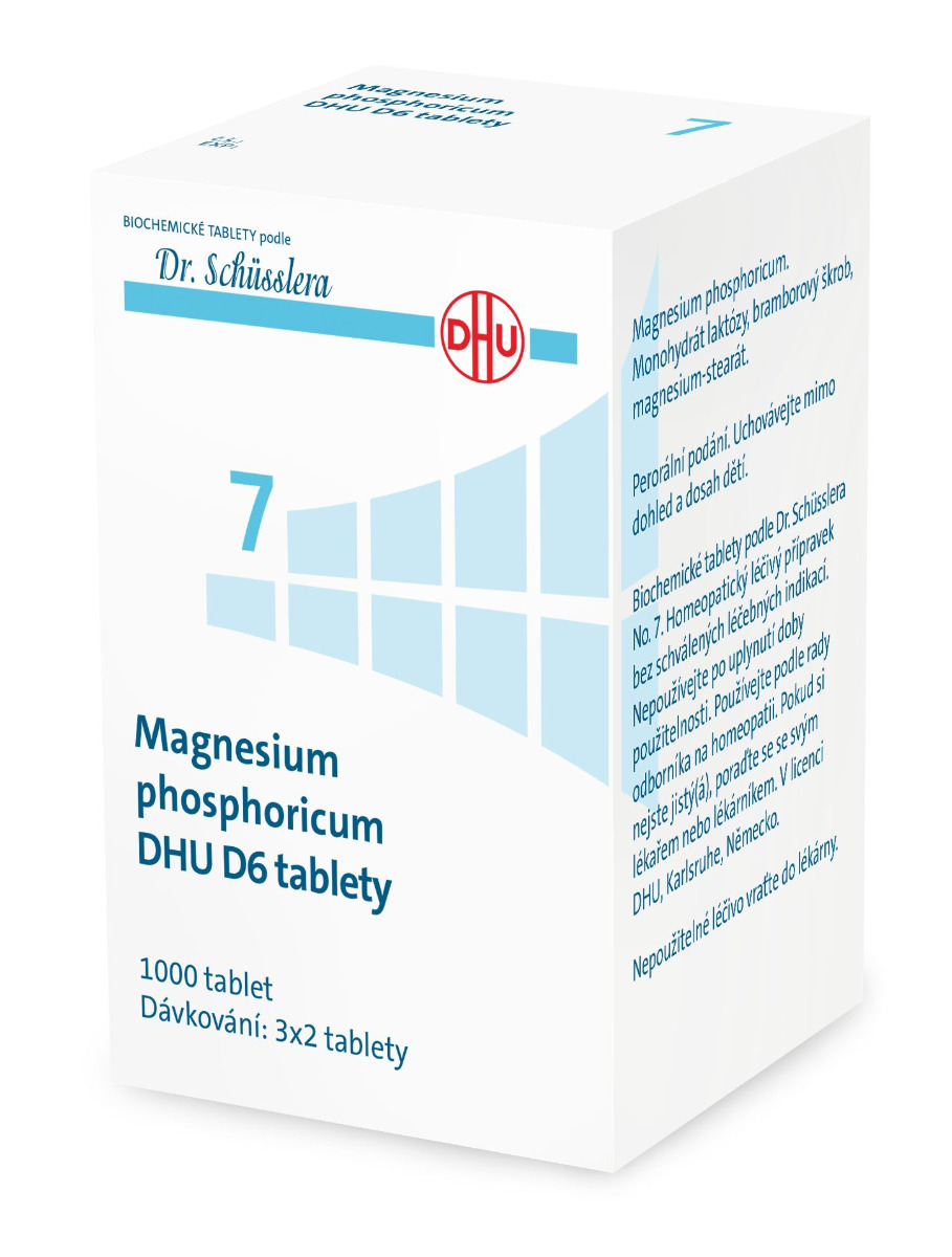 Schüsslerovy soli Magnesium phosphoricum DHU D6 1000 tablet Schüsslerovy soli