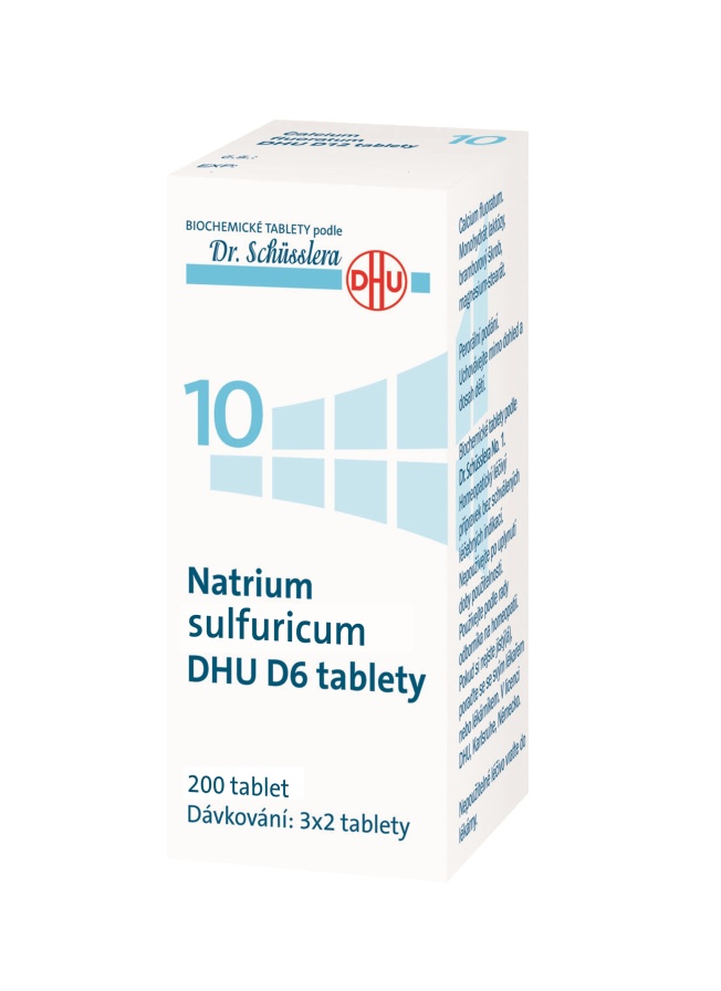 Schüsslerovy soli Natrium sulfuricum DHU D6 200 tablet Schüsslerovy soli