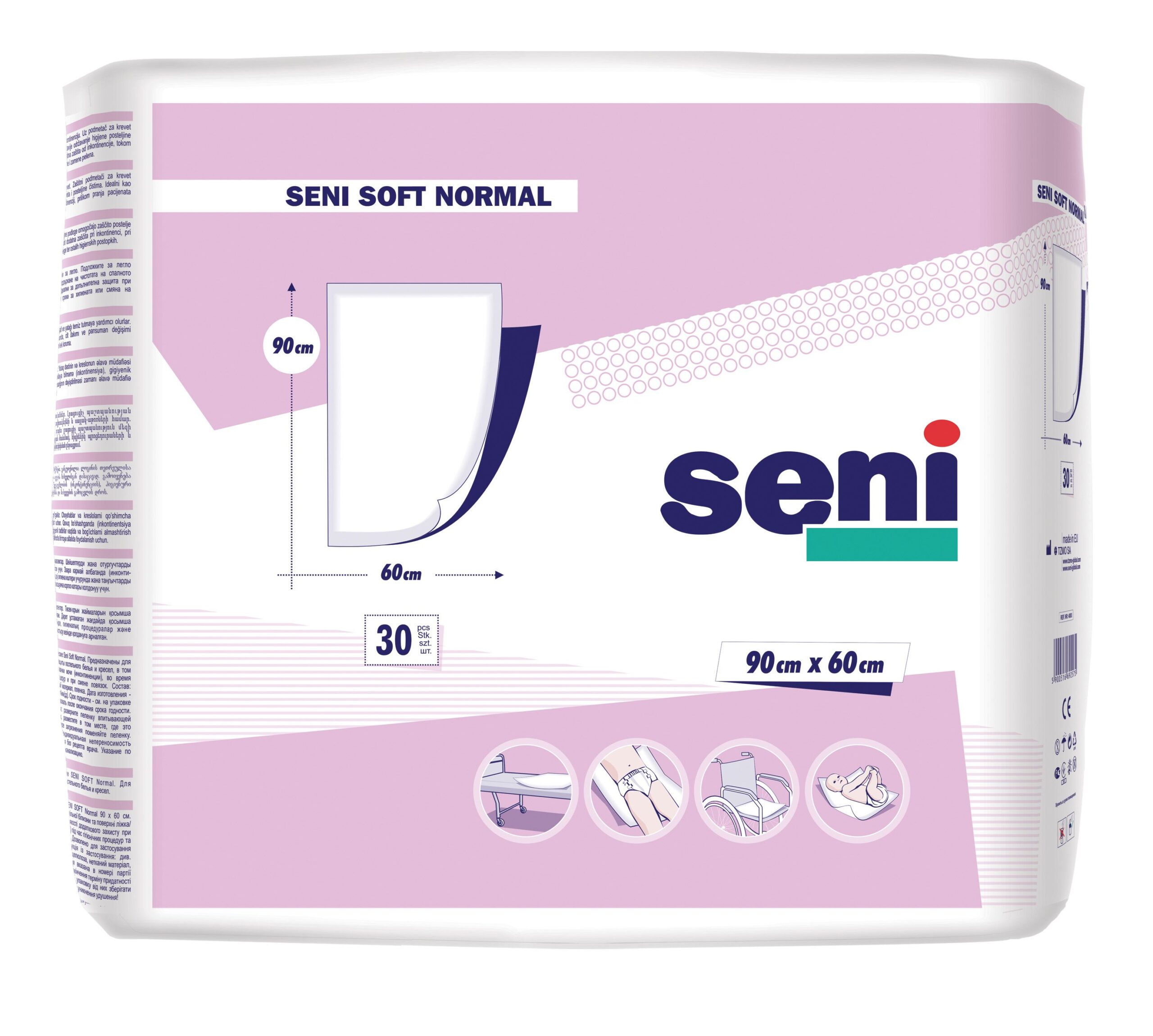 Seni Soft Normal 90x60 cm absorpční podložky 30 ks Seni