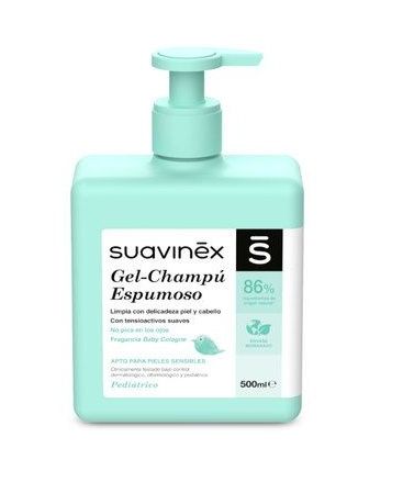 Suavinex Pěnový čisticí gel a šampon 500 ml Suavinex