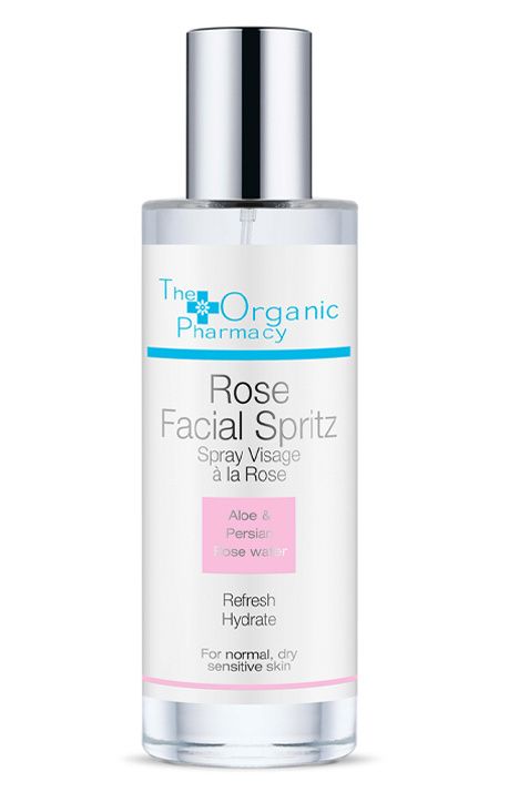 The Organic Pharmacy Rose Facial Spritz růžová voda s hydratačním účinkem 100 ml The Organic Pharmacy