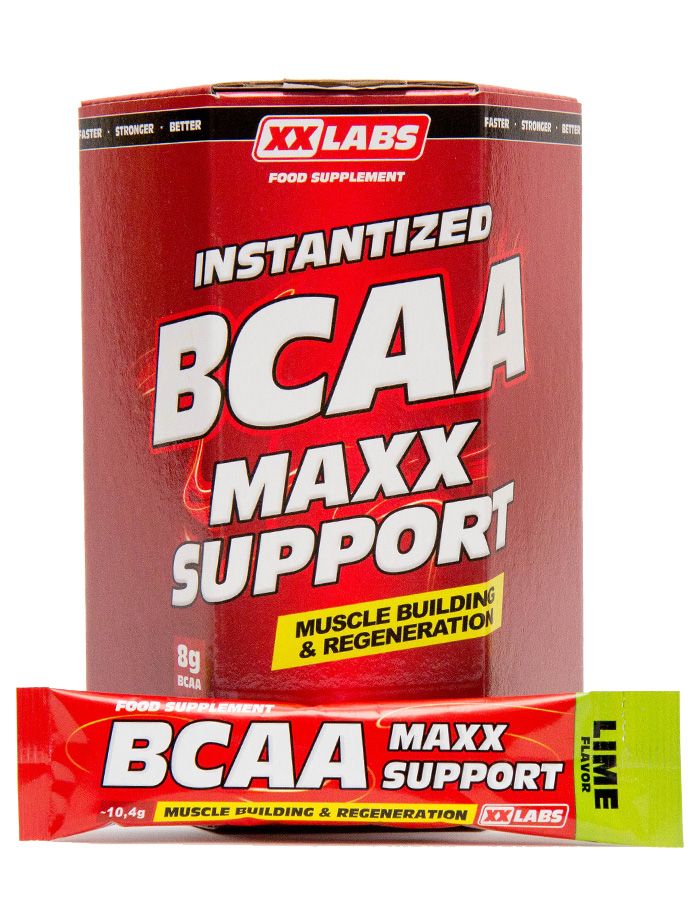 Xxlabs BCAA Maxx Support příchuť limetka 310 g/30 sáčků Xxlabs
