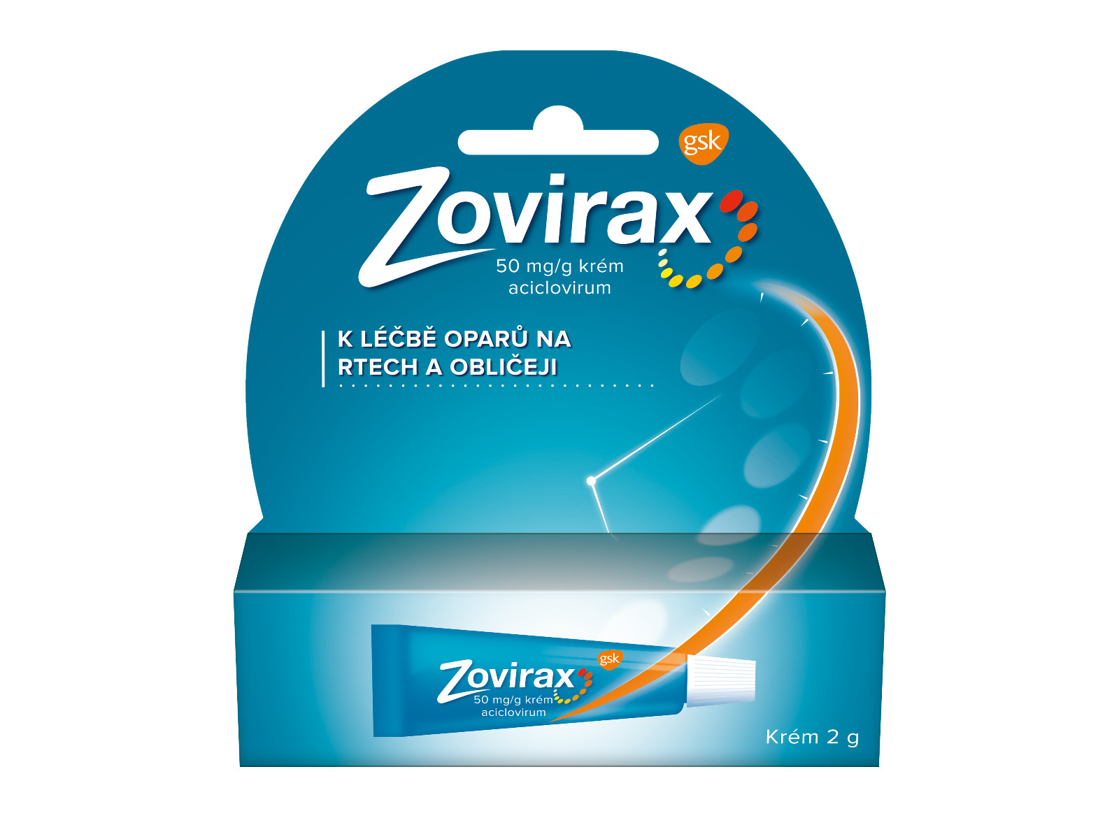 Zovirax 50 mg/g krém 2 g Zovirax