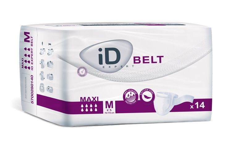 iD Belt Medium Maxi plenkové kalhotky s upínacím pásem 14 ks iD