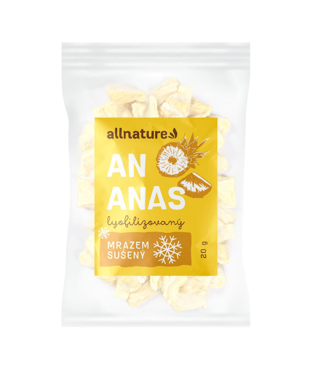 Allnature Ananas sušený mrazem kousky 20 g Allnature