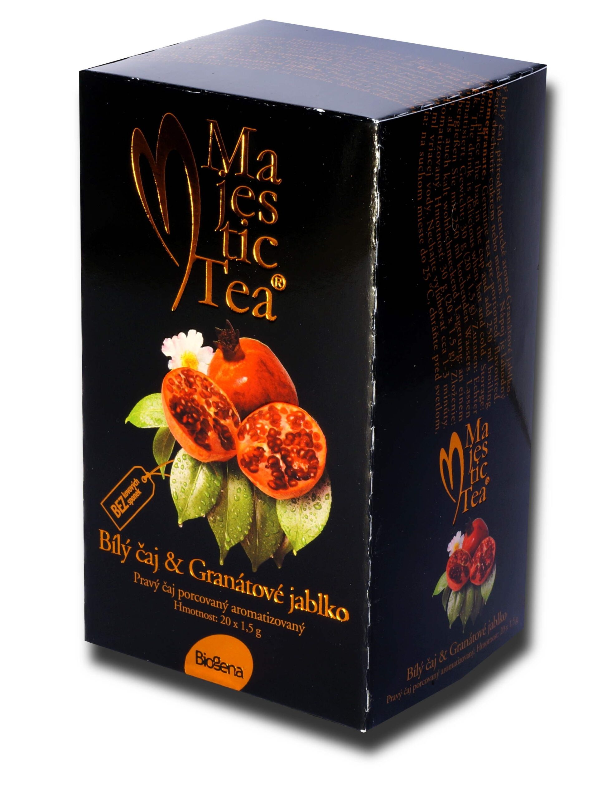 Biogena Majestic Tea Bílý čaj + Granátové jablko 20x1