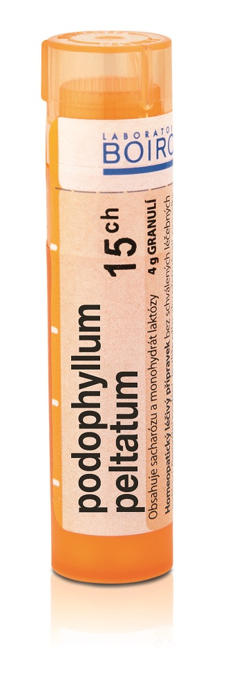 Boiron PODOPHYLLUM PELTATUM CH15 granule 4 g Boiron