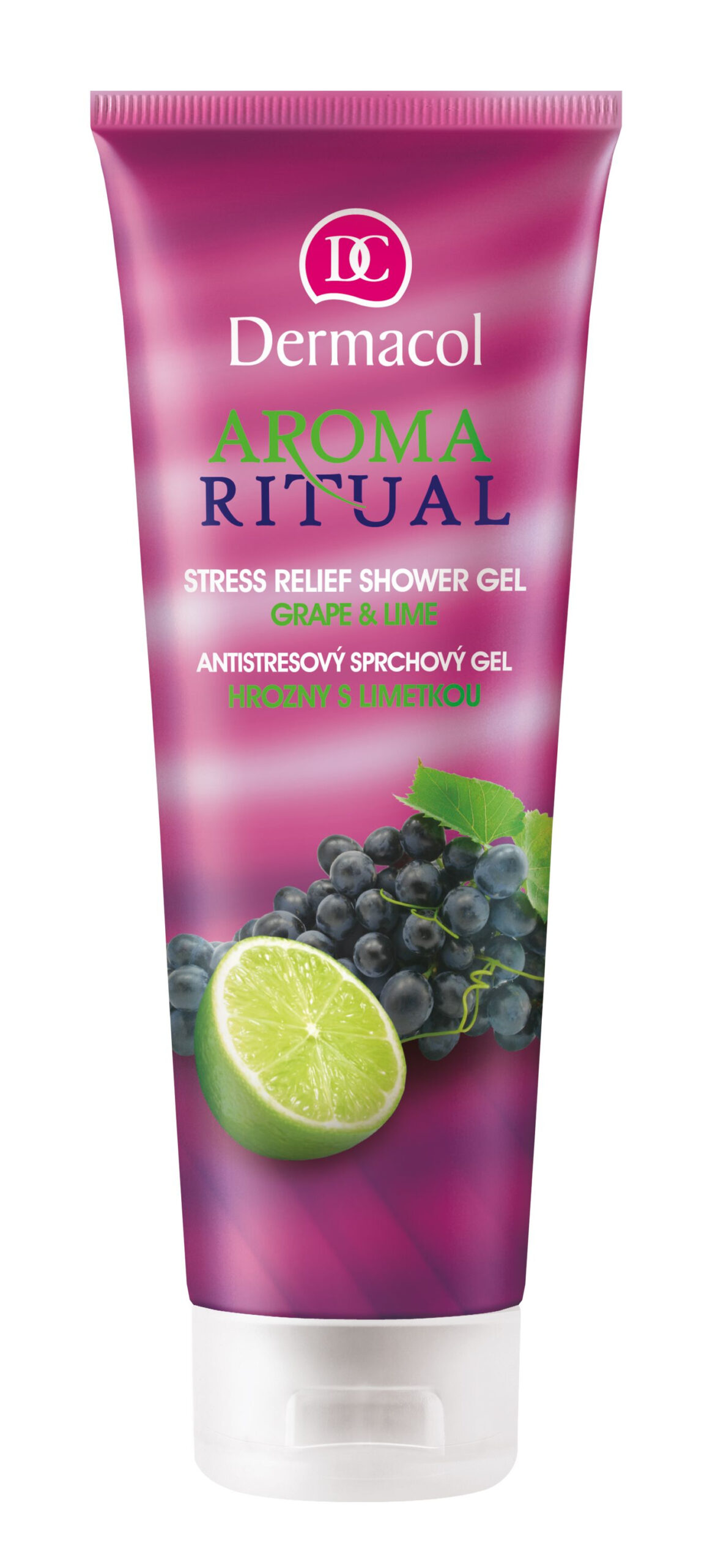 Dermacol Aroma Ritual Antistresový sprchový gel hrozny s limetkou 250 ml Dermacol