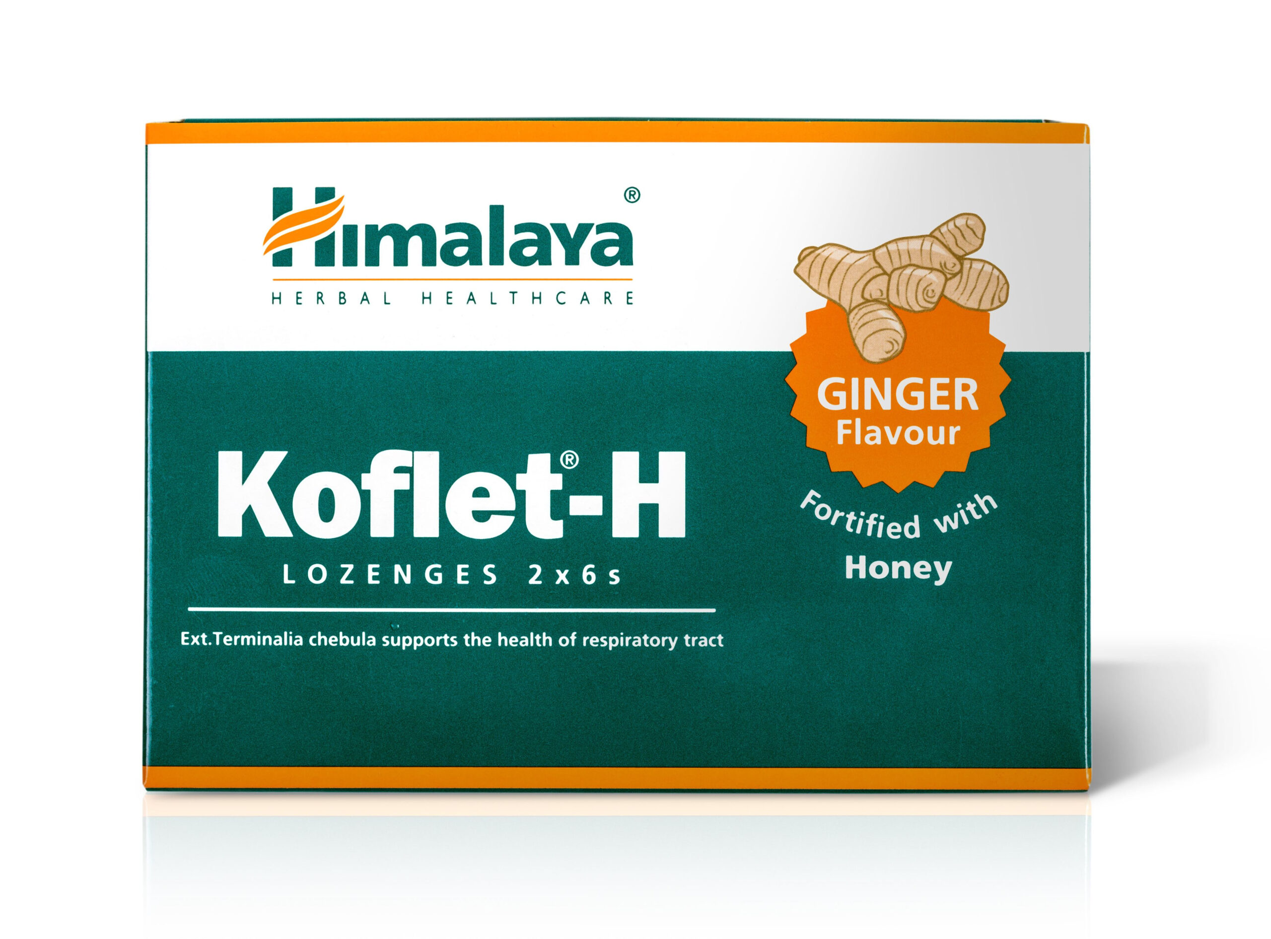 Himalaya Herbals Koflet-H Ginger pastilky s medem 12 ks Himalaya Herbals