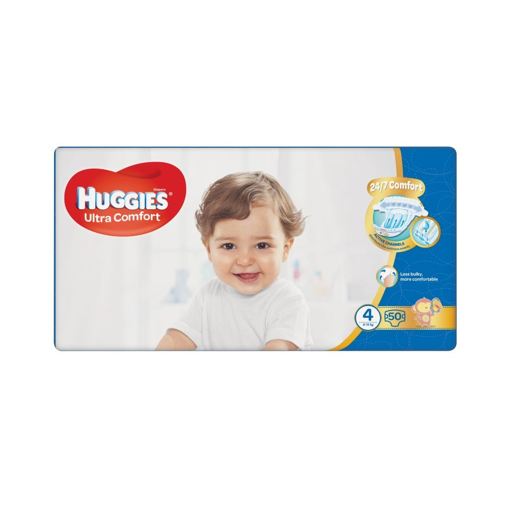 Huggies Ultra Comfort Jumbo vel. 4 8-14 kg dětské plenky 50 ks Huggies