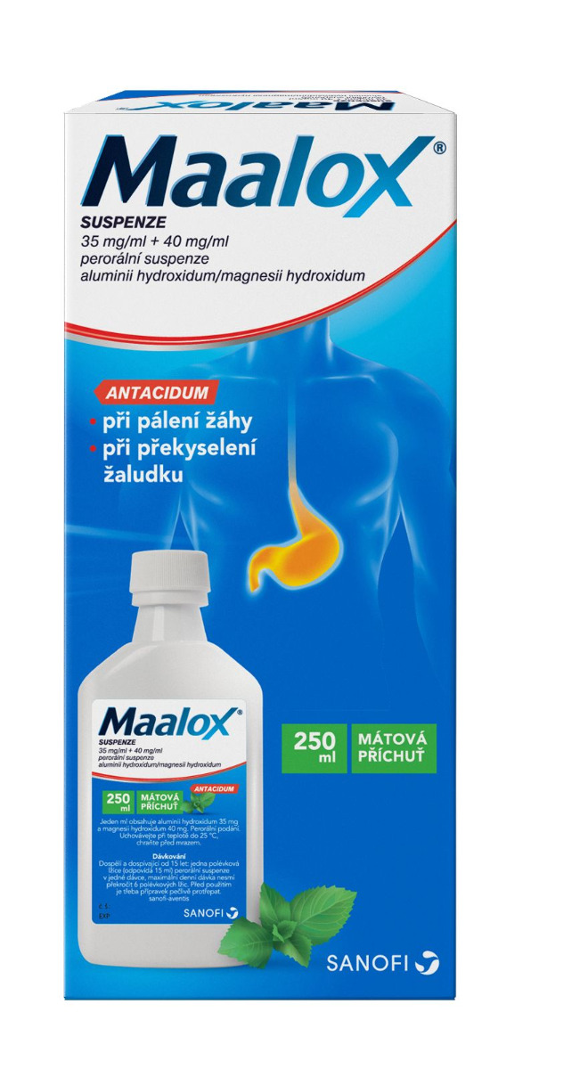 Maalox suspenze 250 ml Maalox