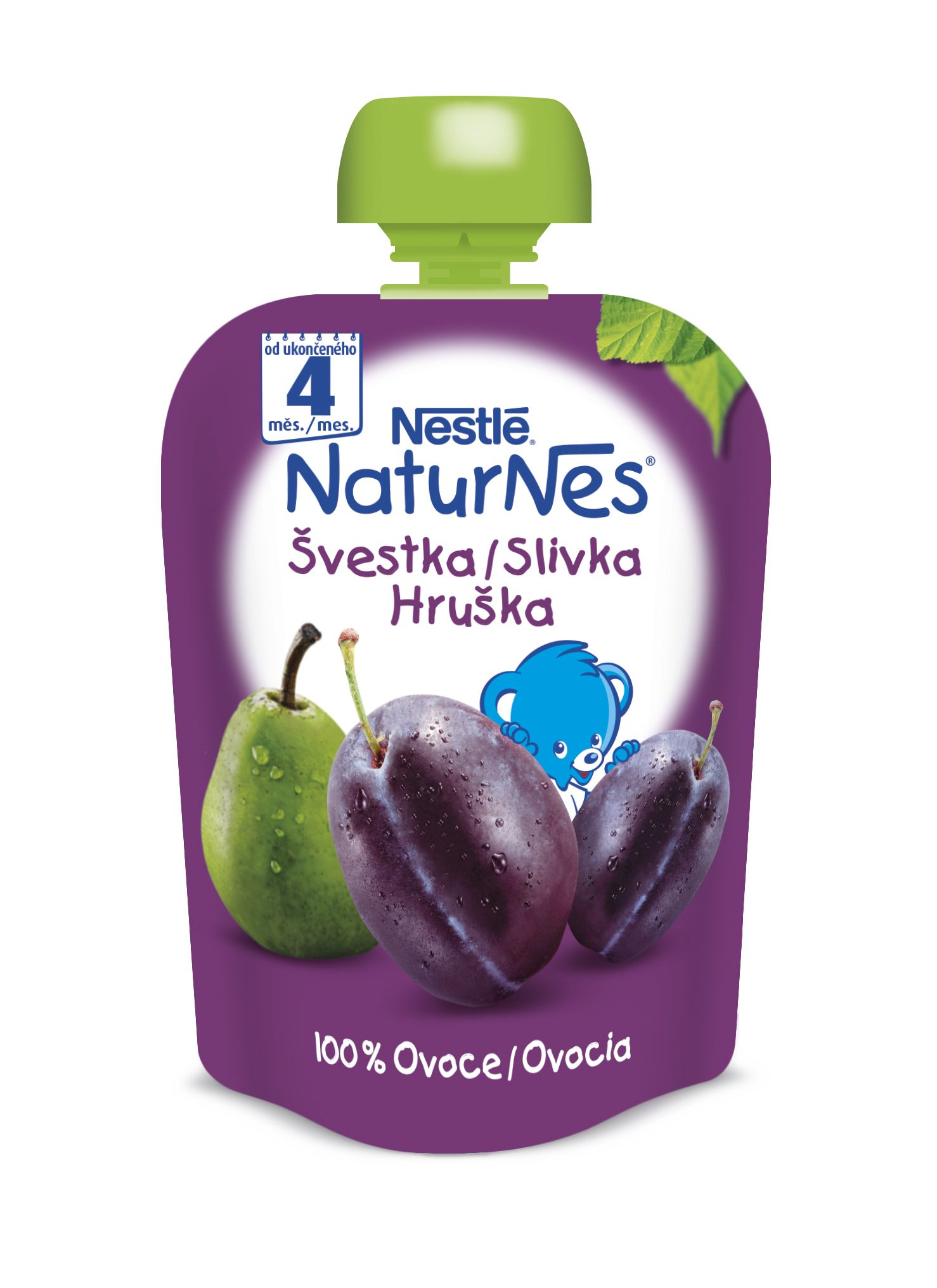 Nestlé Naturnes Švestka hruška kapsička 90 g Nestlé