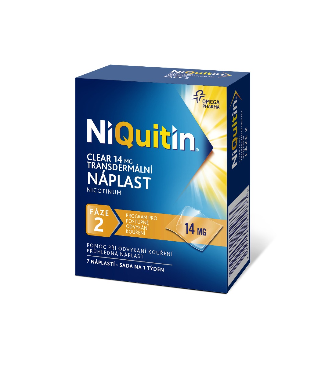 Niquitin Clear 14 mg 7 transdermálních náplastí Niquitin