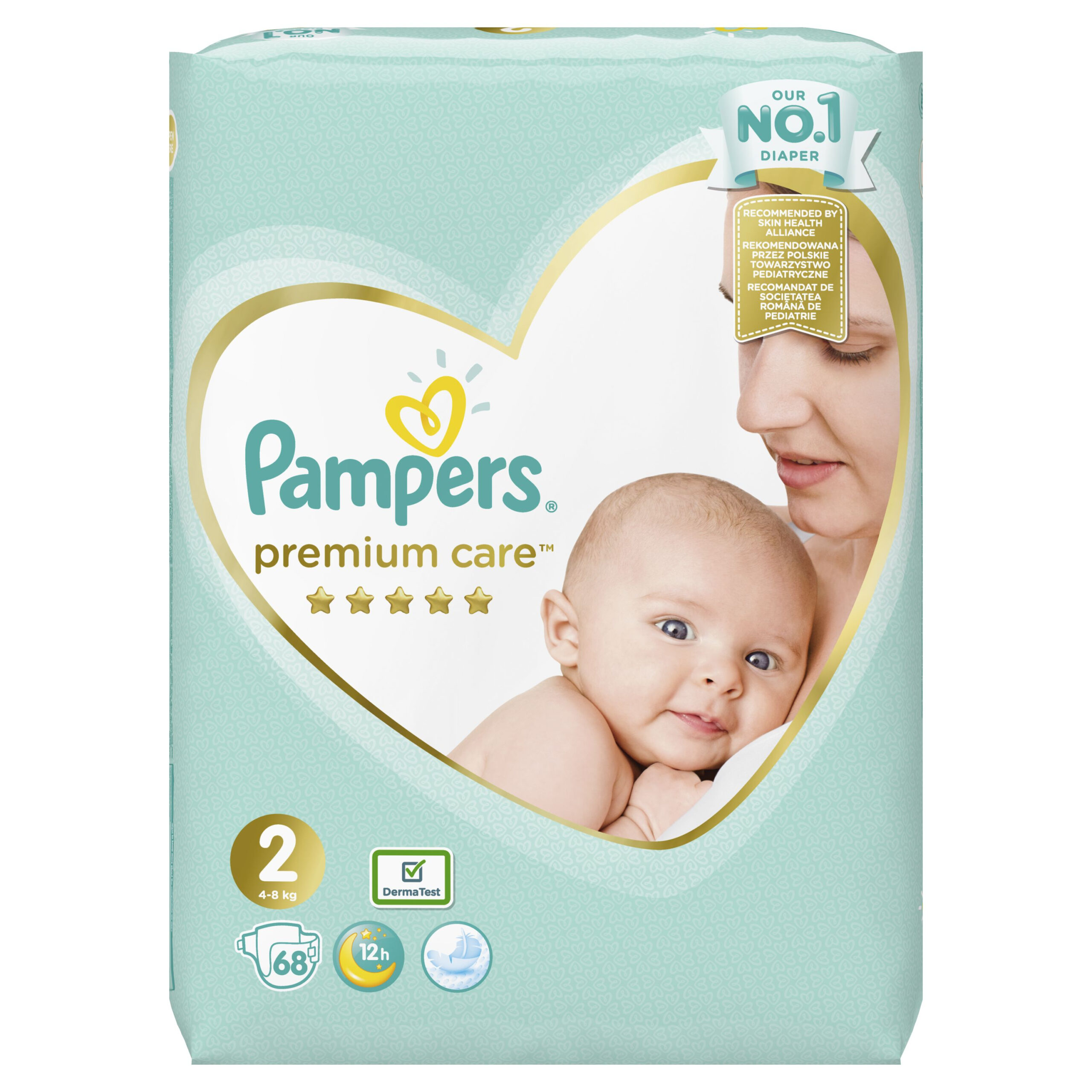 Pampers Premium Care vel. 2 4-8 kg dětské pleny 68 ks Pampers