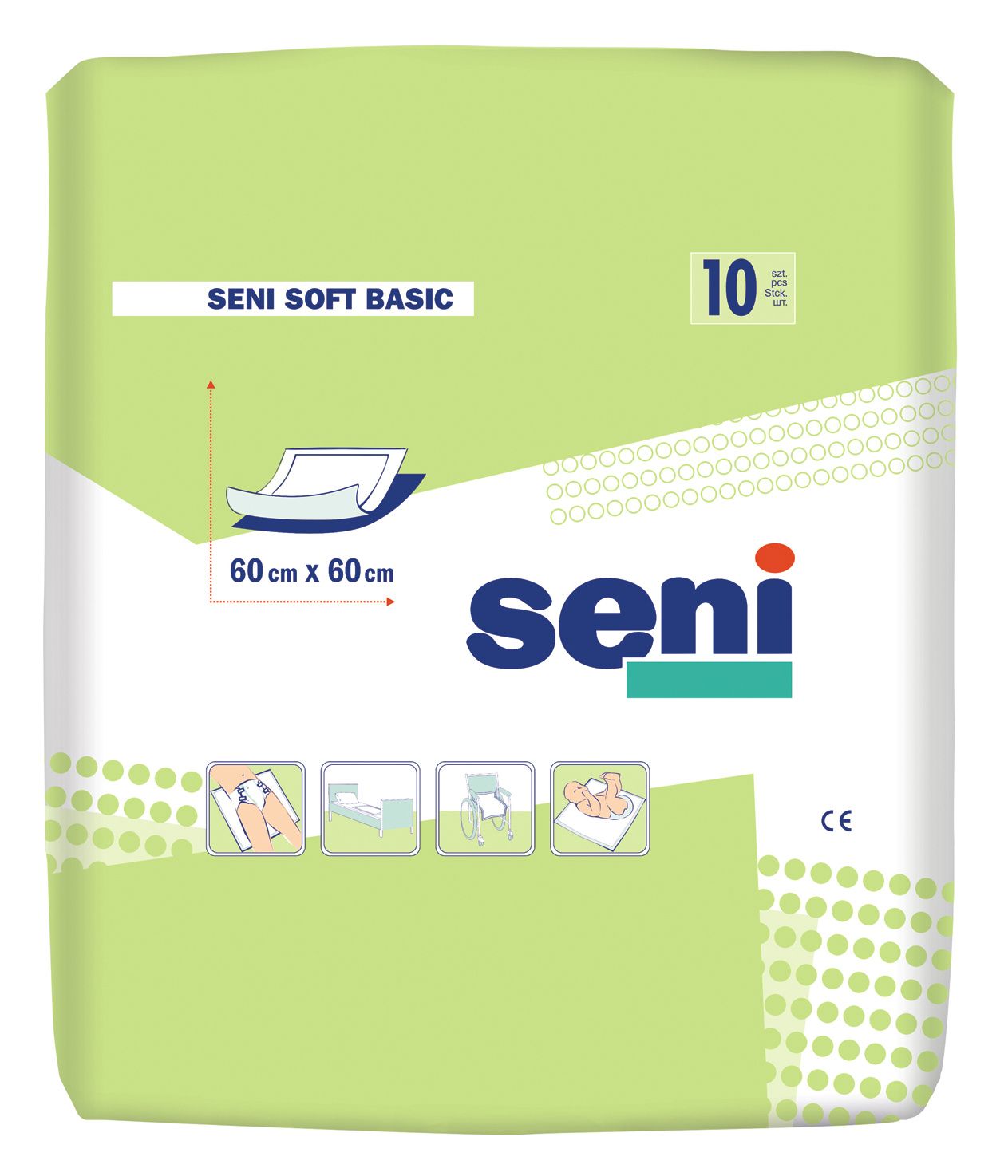 Seni Soft Basic 60x60 cm absorpční podložky 10 ks Seni