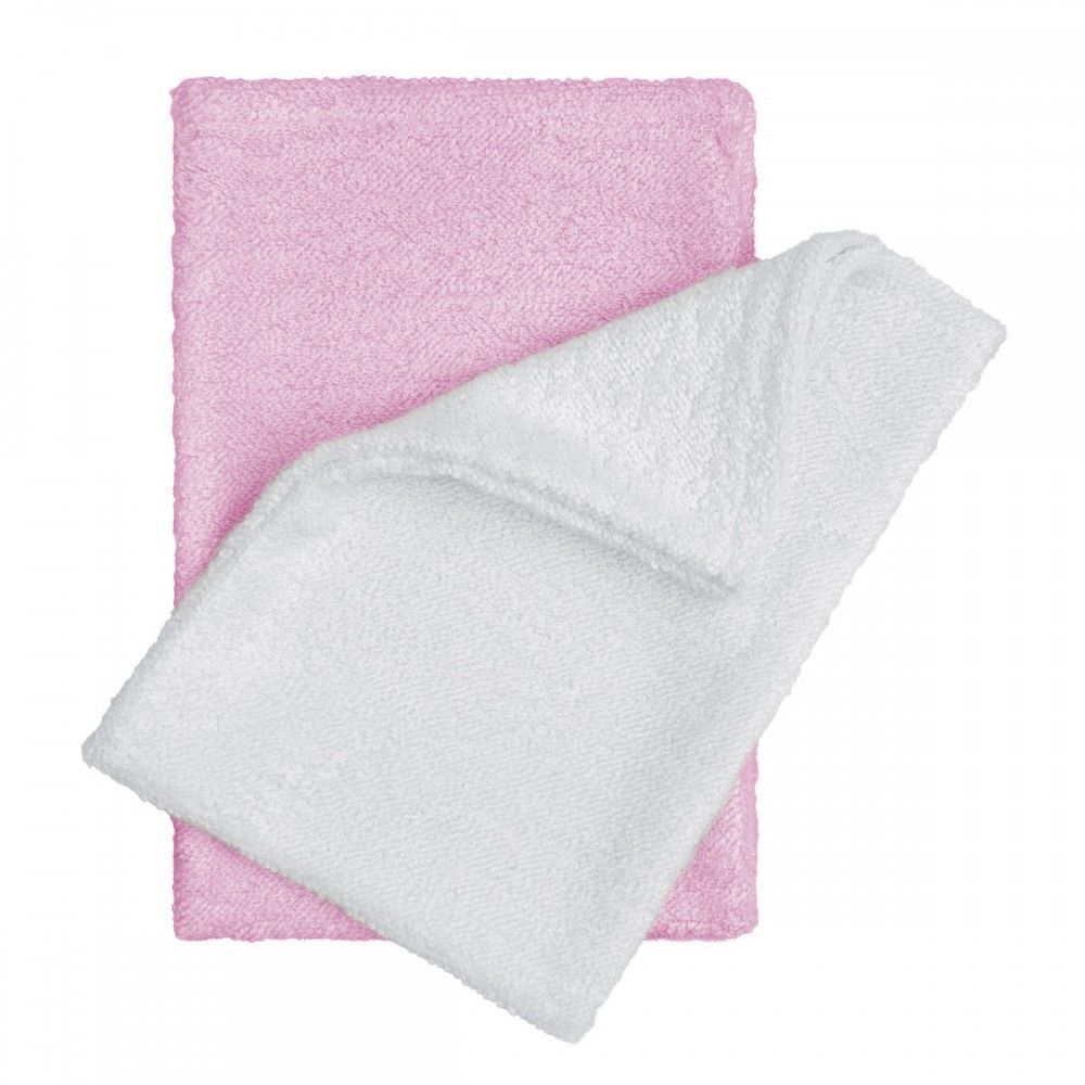 T-tomi Koupací žínky - rukavice 2 ks bílá + růžová T-tomi