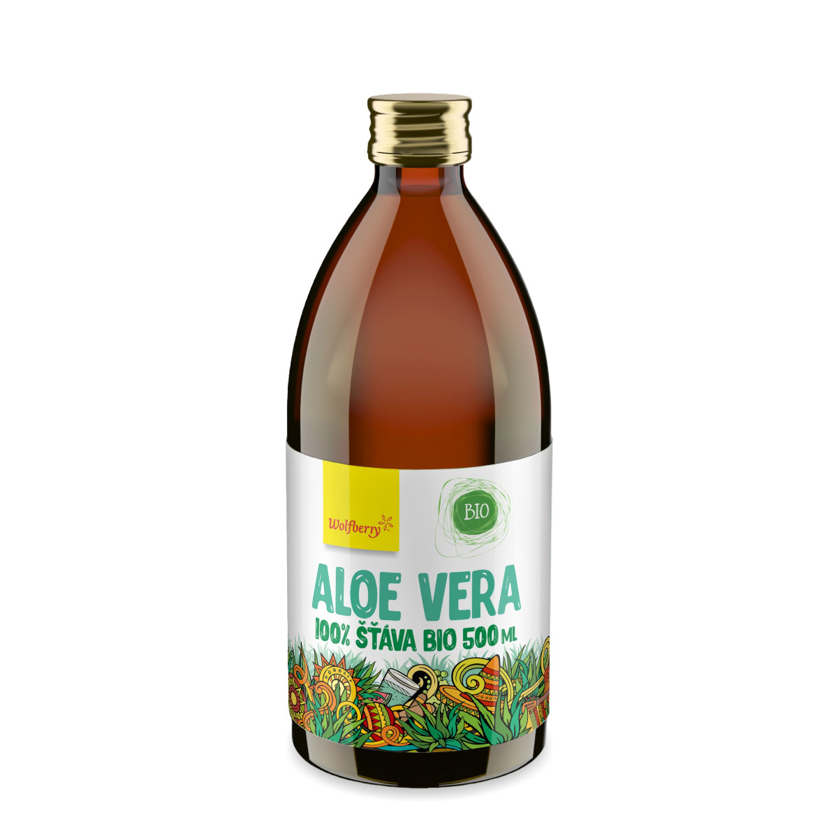 Wolfberry Aloe vera gel 100% BIO šťáva 500 ml Wolfberry