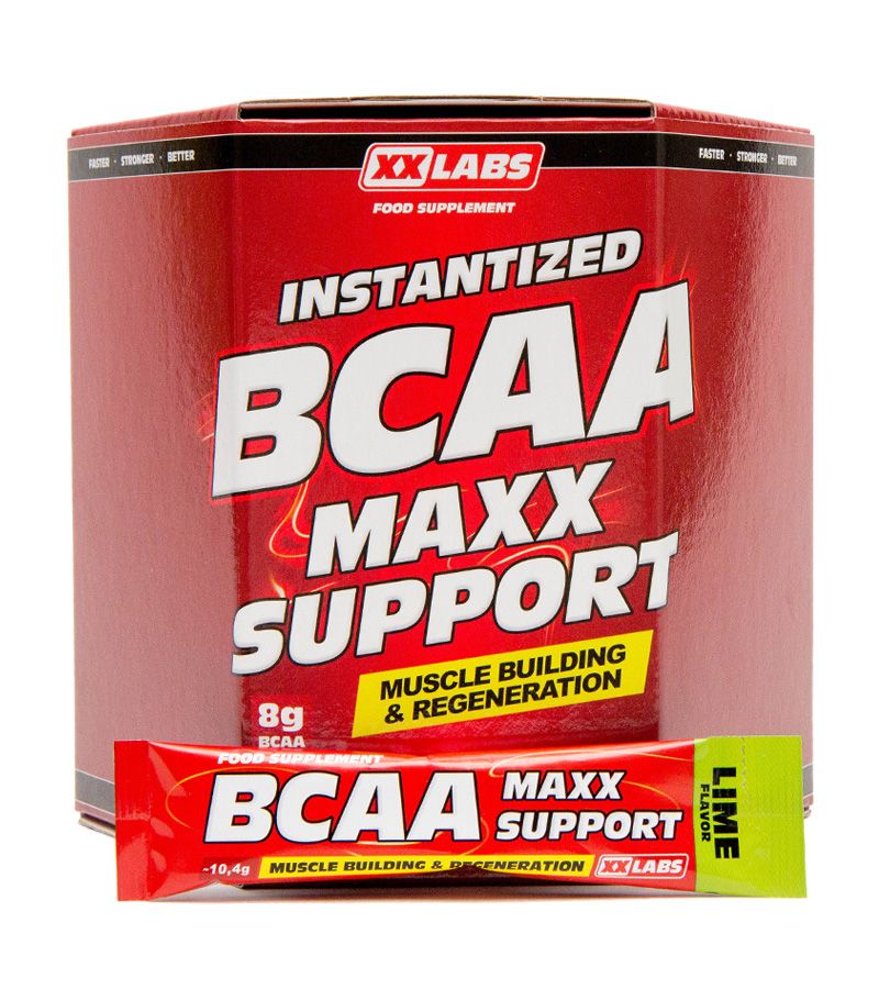Xxlabs BCAA Maxx Support příchuť limetka 620 g/60 sáčků Xxlabs