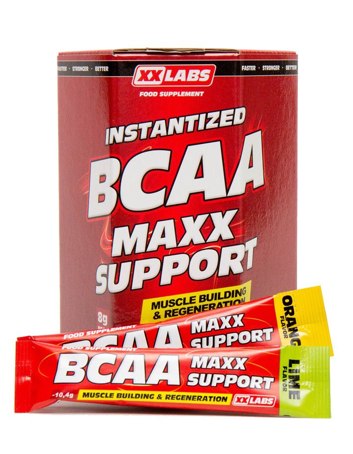 Xxlabs BCAA Maxx Support příchuť pomeranč-limetka 310 g/30 sáčků Xxlabs