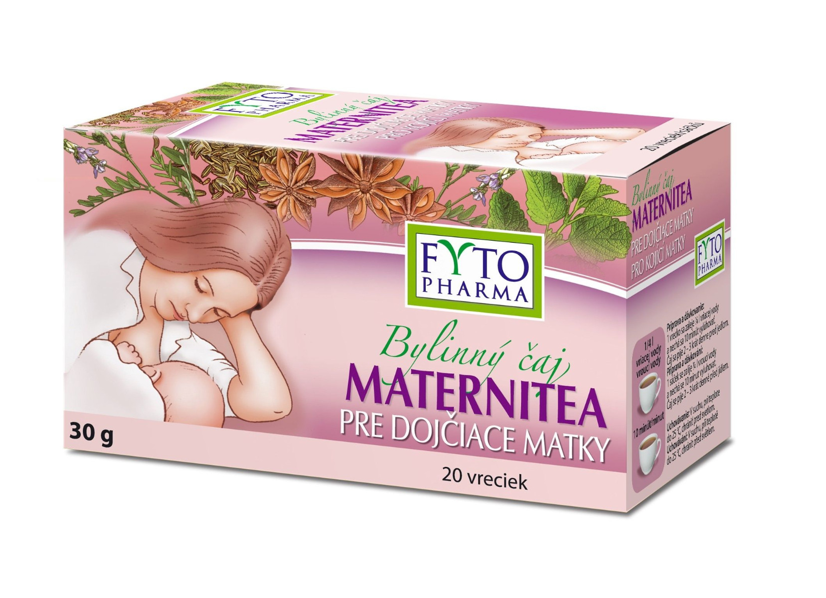 Fytopharma MATERNITEA bylinný čaj pro kojící matky 20x1
