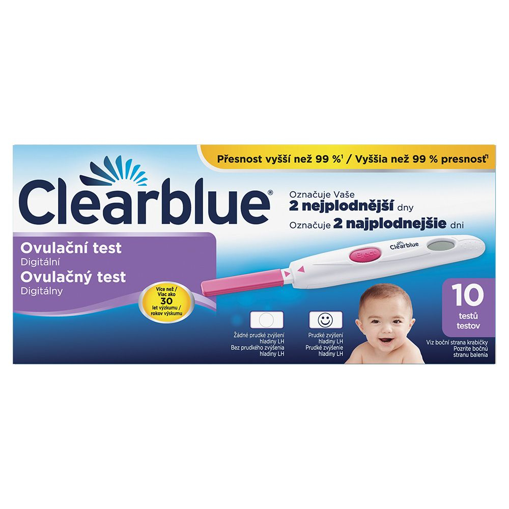 Clearblue Digitální ovulační test 10 ks Clearblue