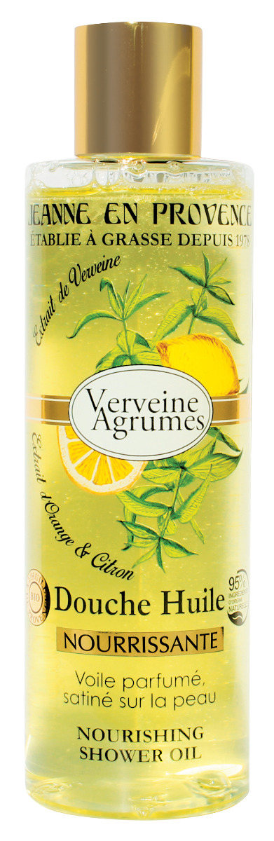 Jeanne en Provence Výživný sprchový olej Verbena a citrón 250 ml Jeanne en Provence