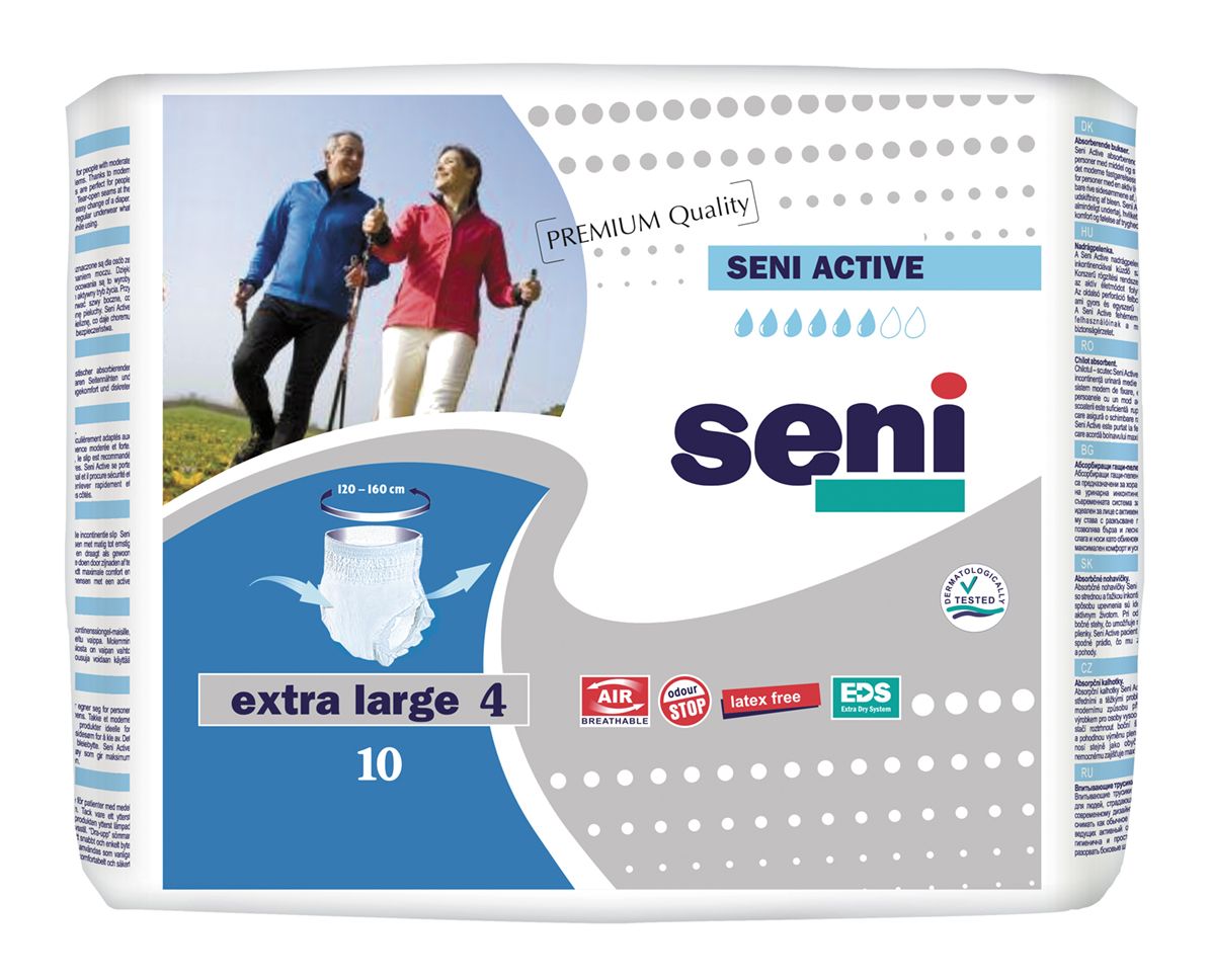 Seni Active Extra Large inkontinenční plenkové kalhotky 10 ks Seni