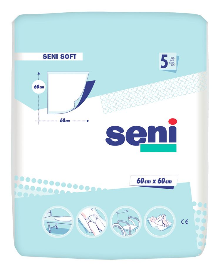 Seni Soft 60 x 60 cm absorpční podložky 5 ks Seni