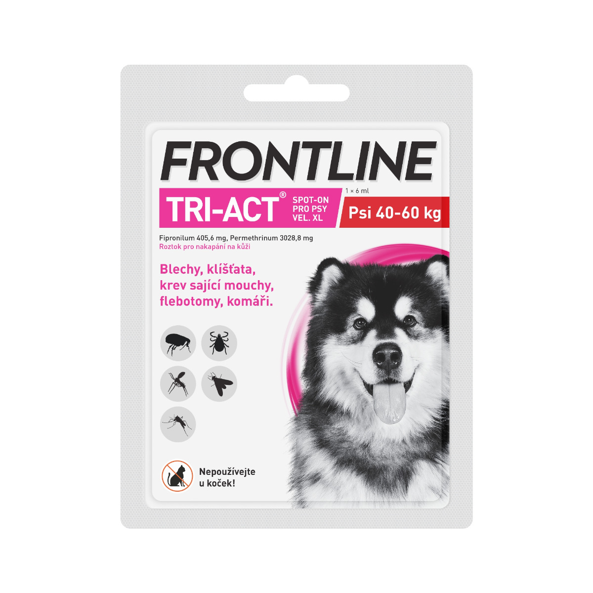FRONTLINE TRI-ACT pro psy 40-60 kg (XL) 1 pipeta FRONTLINE