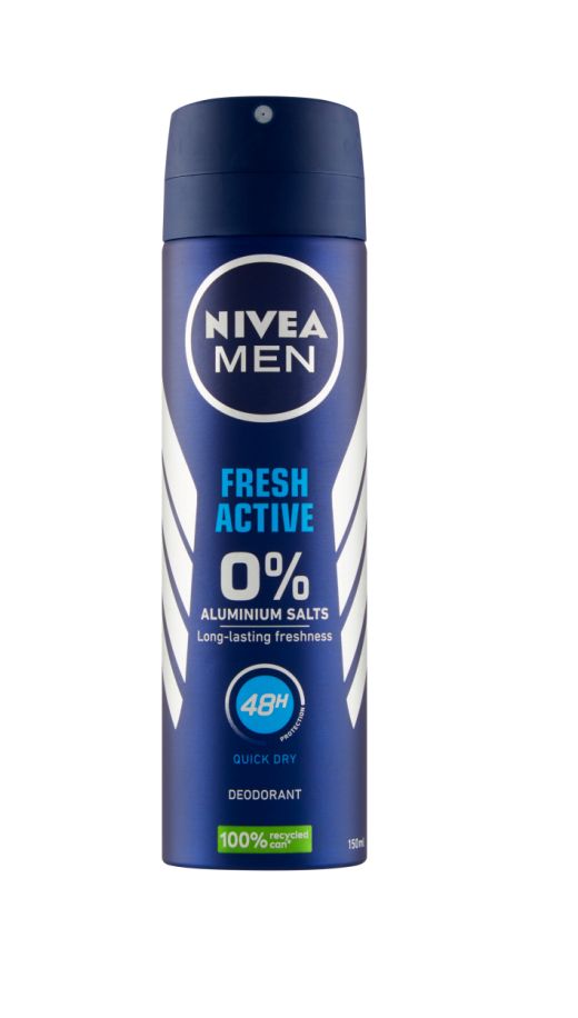 Nivea Men Fresh Active deodorant ve spreji pro muže 150 ml Nivea